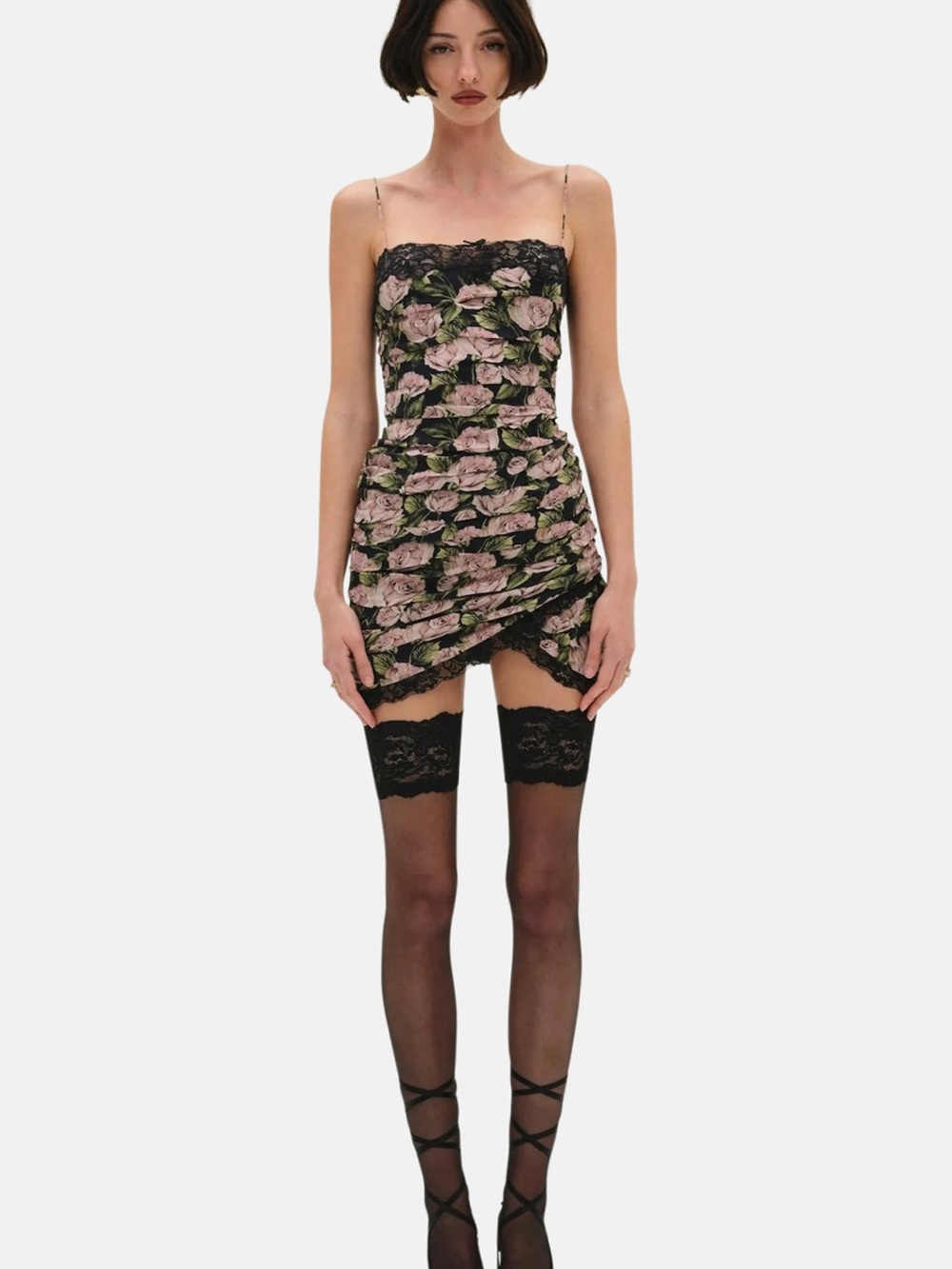 For Love and Lemons Rose Dress with Lace Trim - NWT
